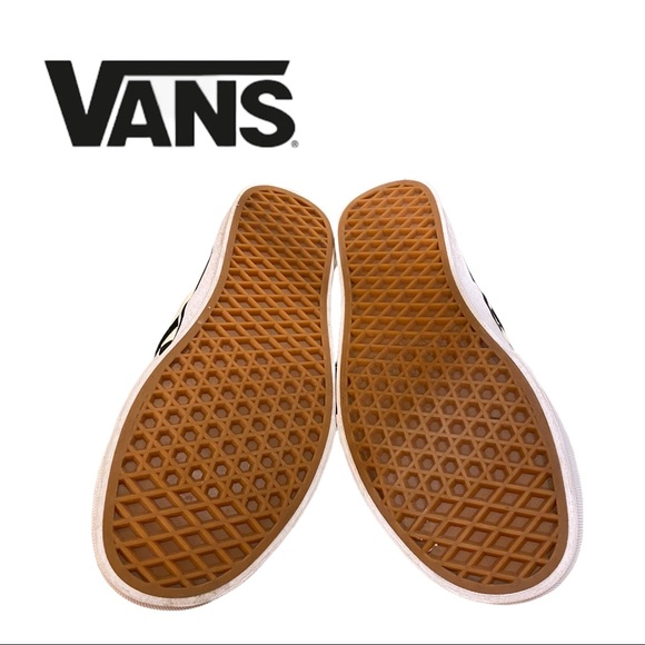 Vans Men's Asher Checker Checkerboard Off White / Black Sneakers 7.5 - Picture 6 of 7